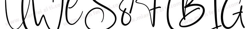 UWCS8F (BIG5) Regular字体转换